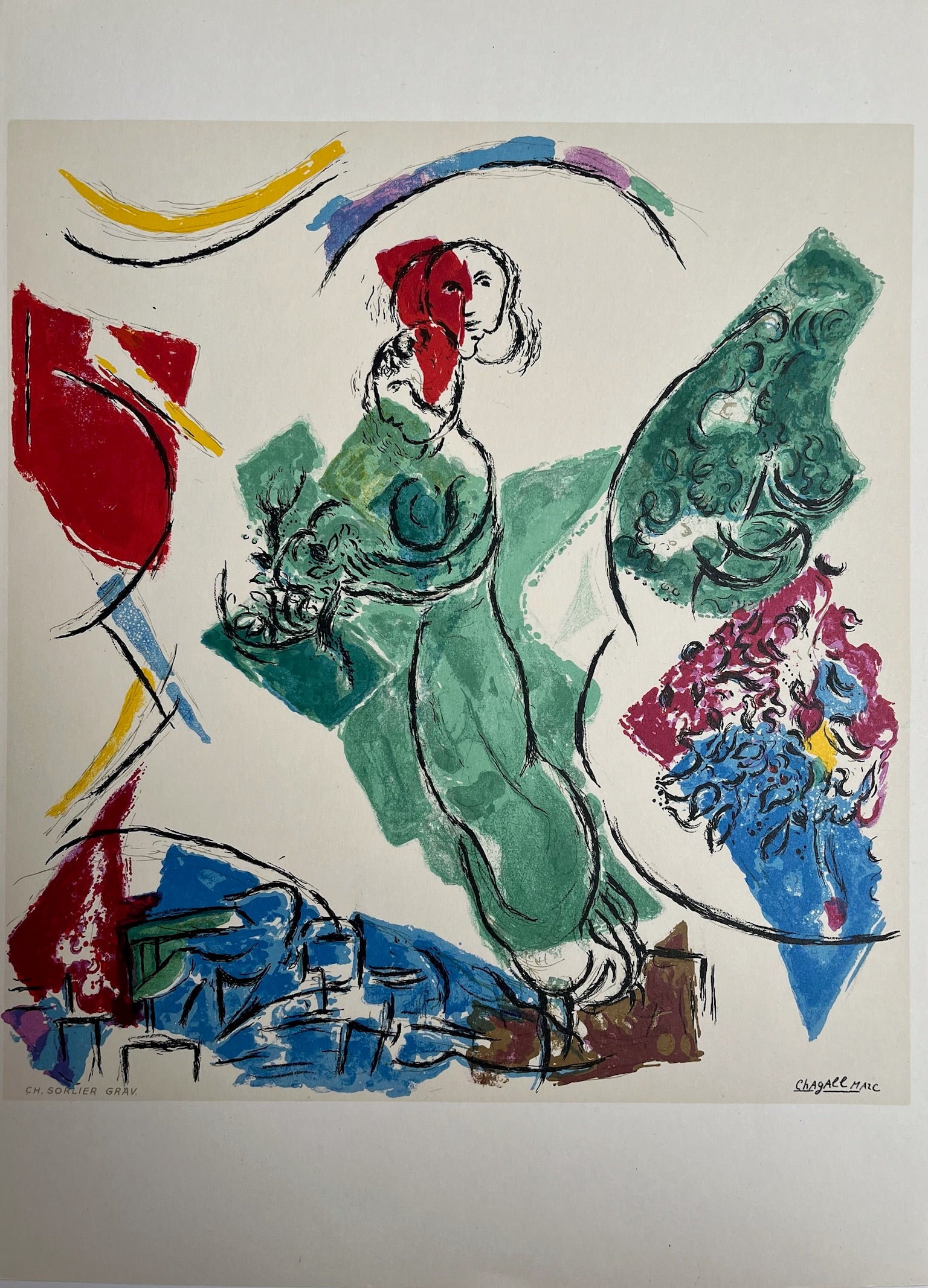 Marc Chagall Lithograph (1964) No. 148, DLM