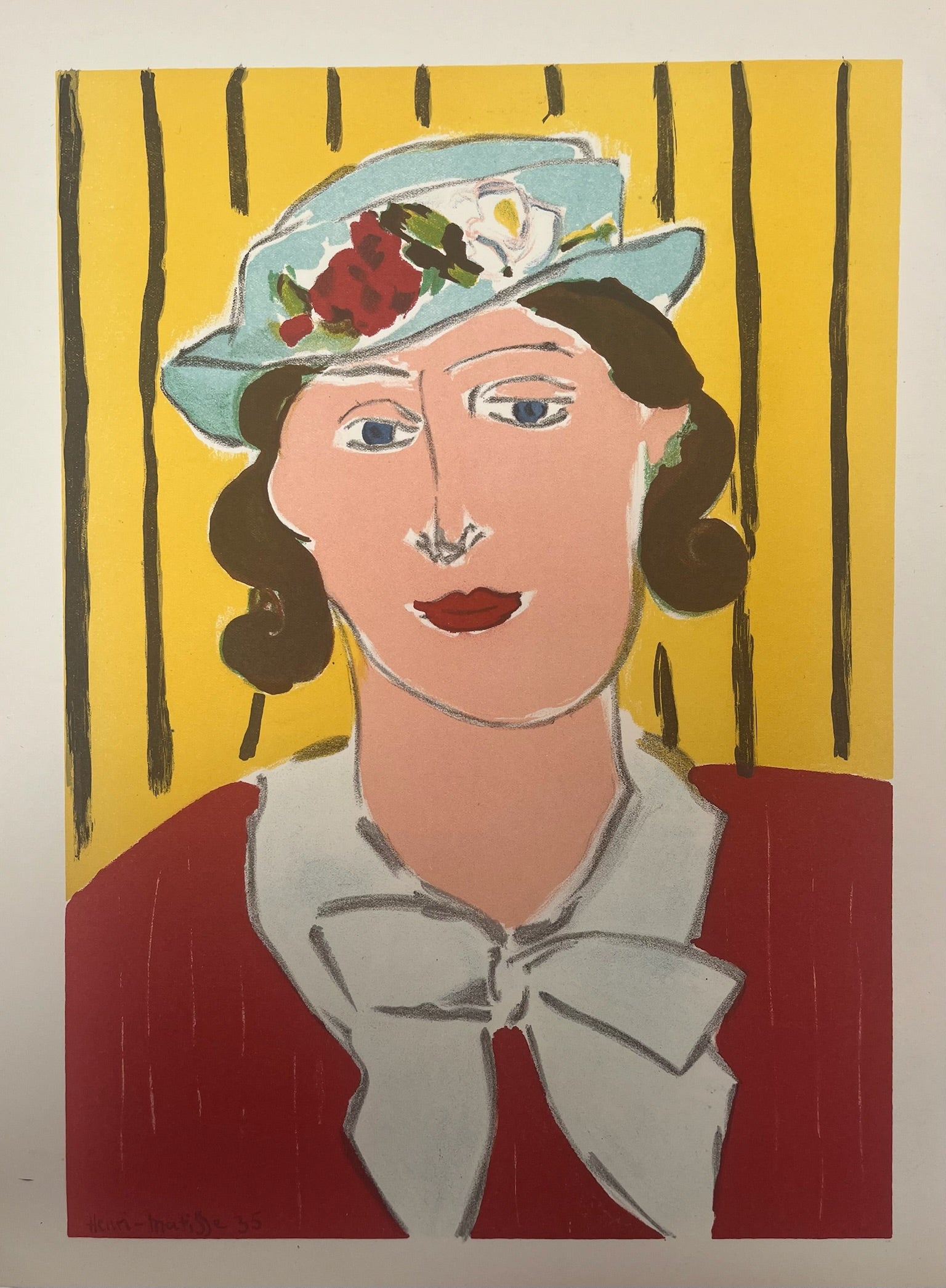 Henri Matisse Lithograph (1939) 'Femme au Chapeau' or 'Woman in Hat'