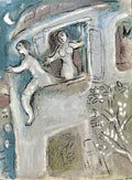 Marc Chagall Lithograph (1960) David sauvé par Mical