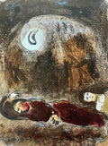 Marc Chagall Lithograph (1960) Ruth aux Pieds de Booz