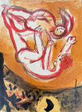 Marc Chagall Lithograph (1960) Cain et Abel