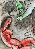 Marc Chagall Lithograph (1960) Ève Maudite par Dieu